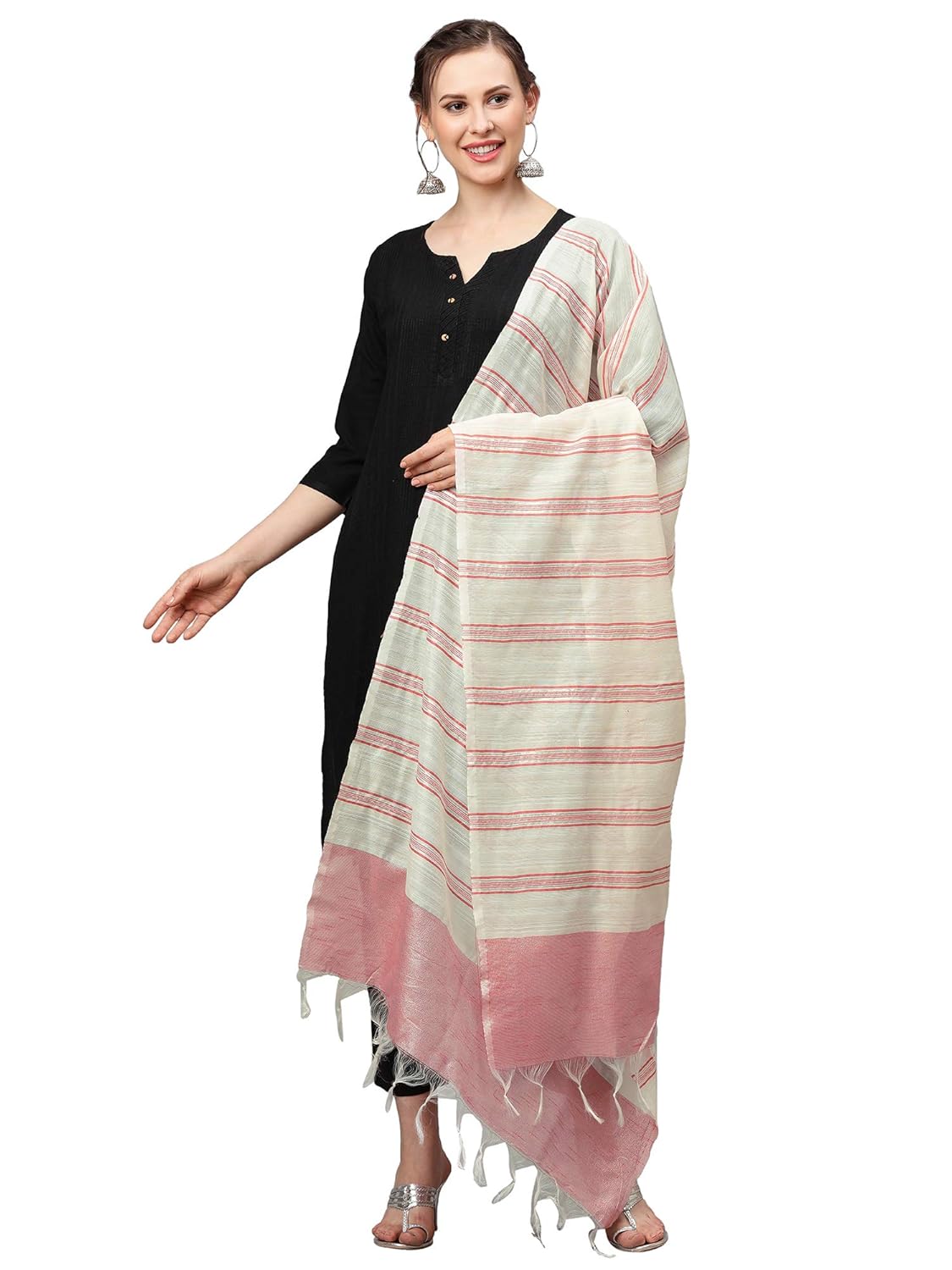 INDO ERA Women's Rayon Woven Design Dupatta