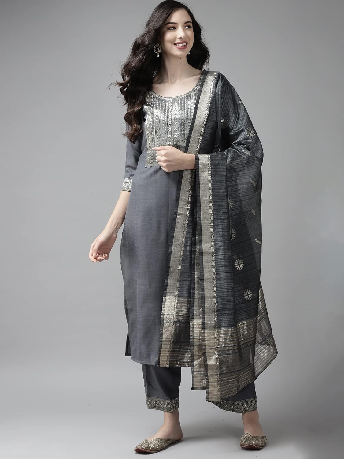 INDO ERA Women's Rayon Woven Design Dupatta