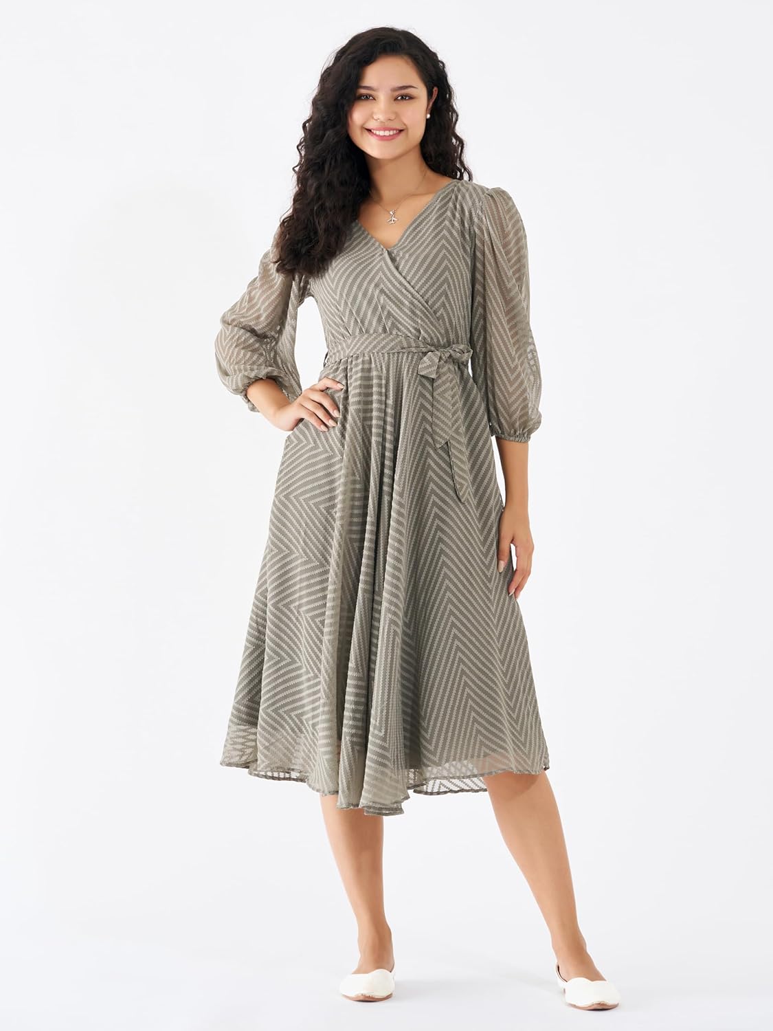 AASK Women Fancy Plain & Solid Designer Dress for Women
