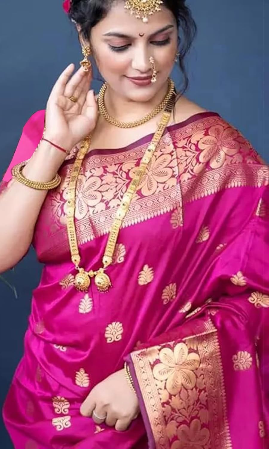 Sugathari Women's Banarasi Saree Pure Kanjivaram Silk Saree
