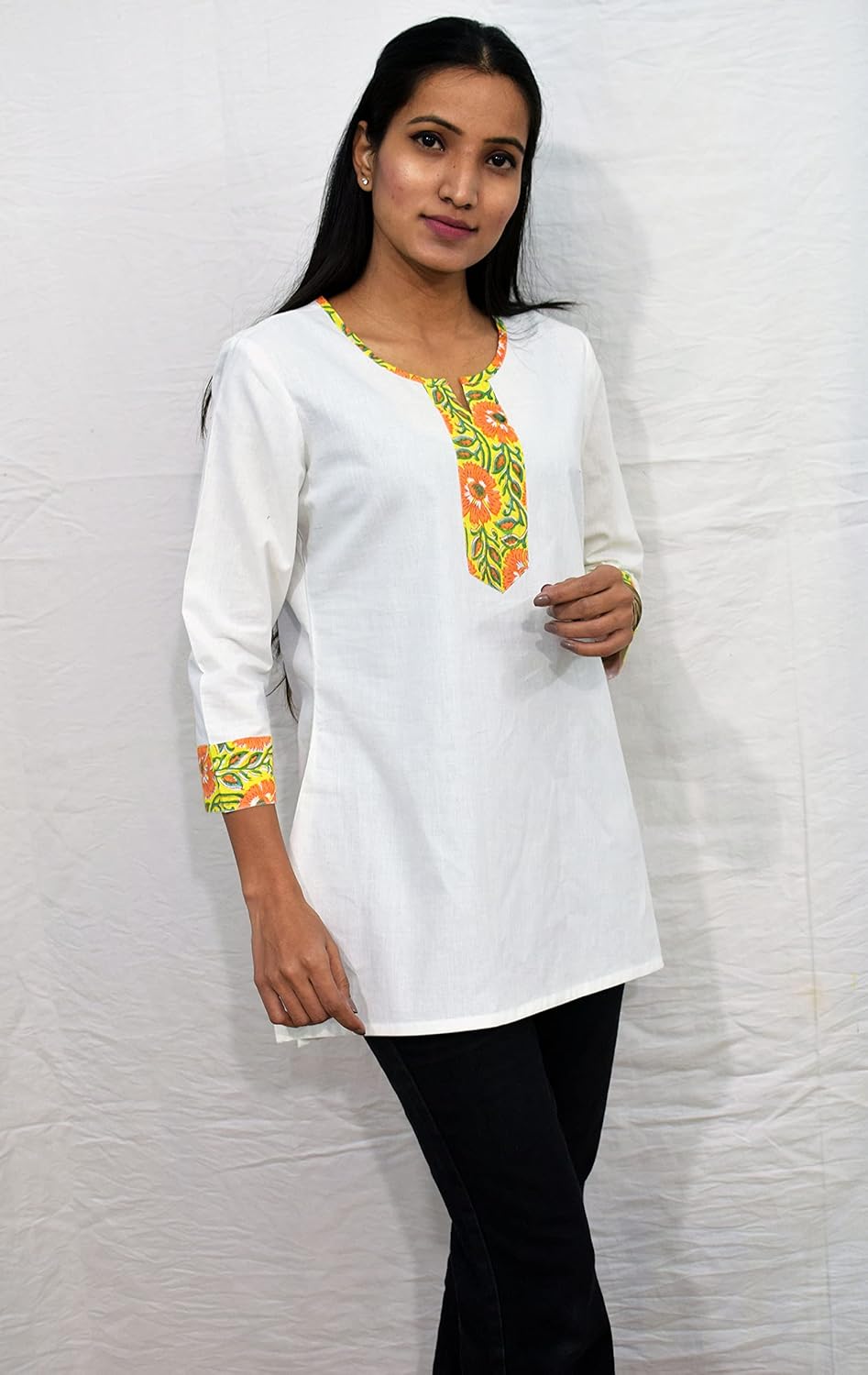 JAIPUR HAND BLOCK Women's Cotton Top |Tunic