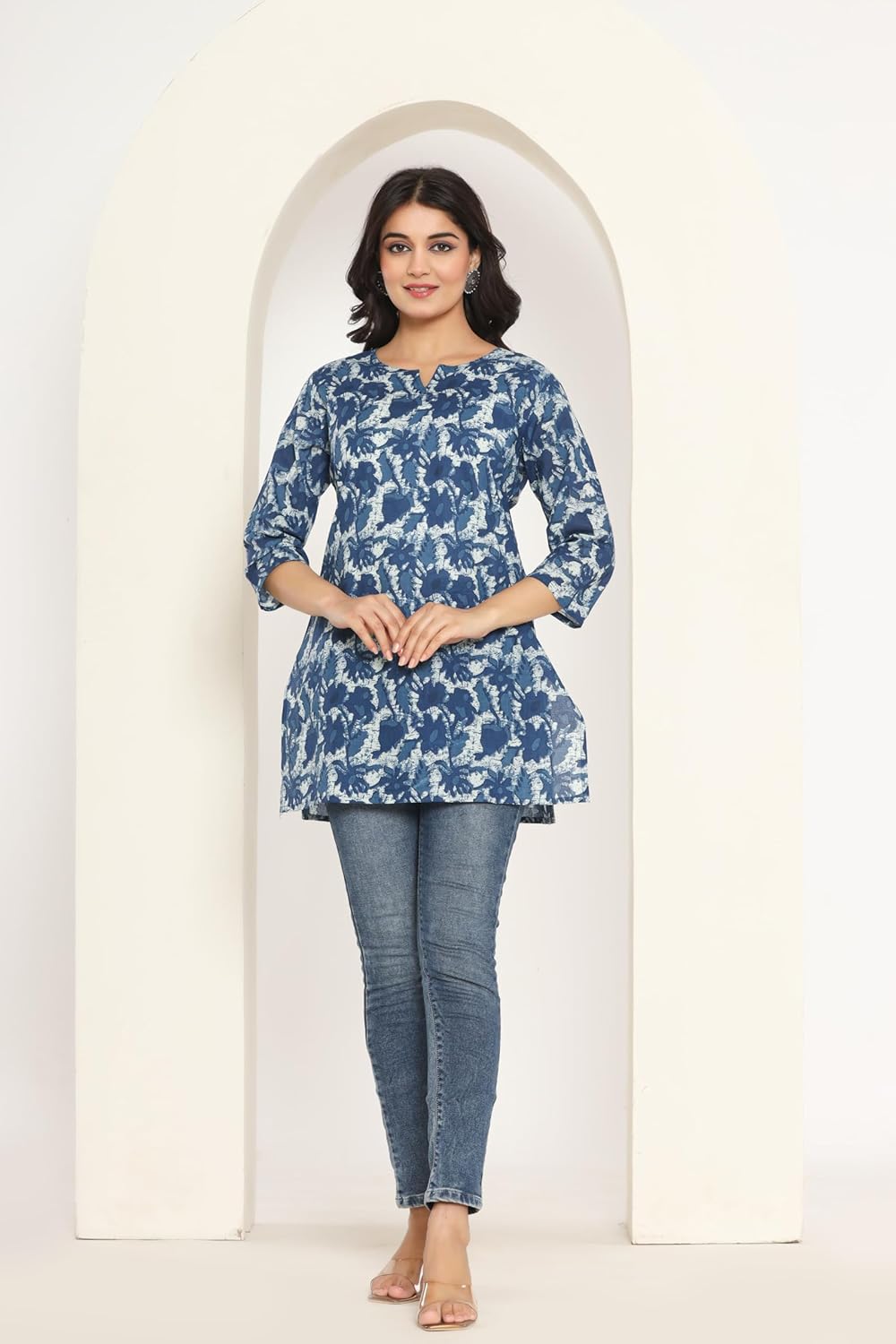 COTTBELLE Women's Wear Printed Cotton Short Kurta