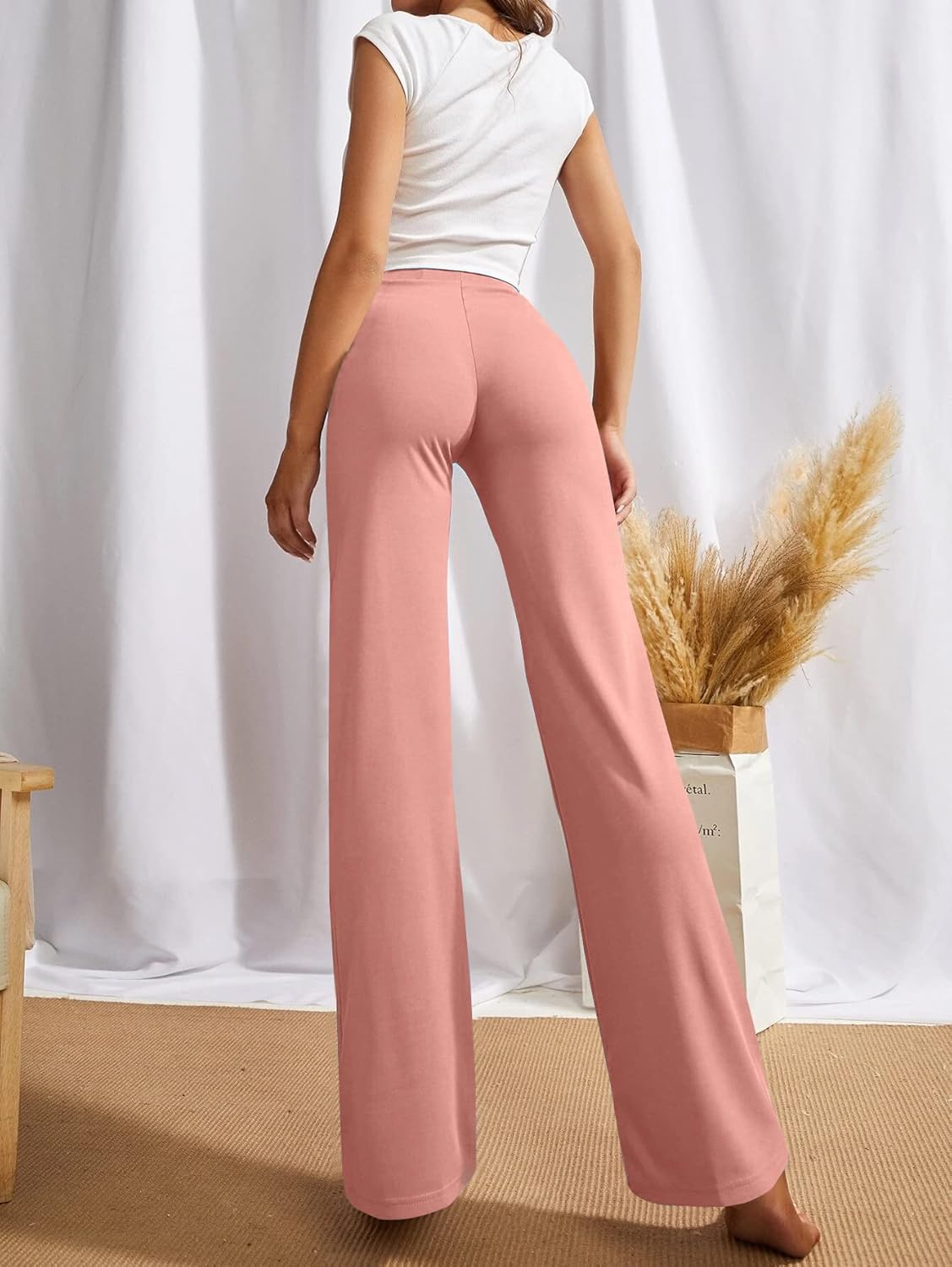 SWADESI STUFF Women's High-Waisted Pant Bell Bottom
