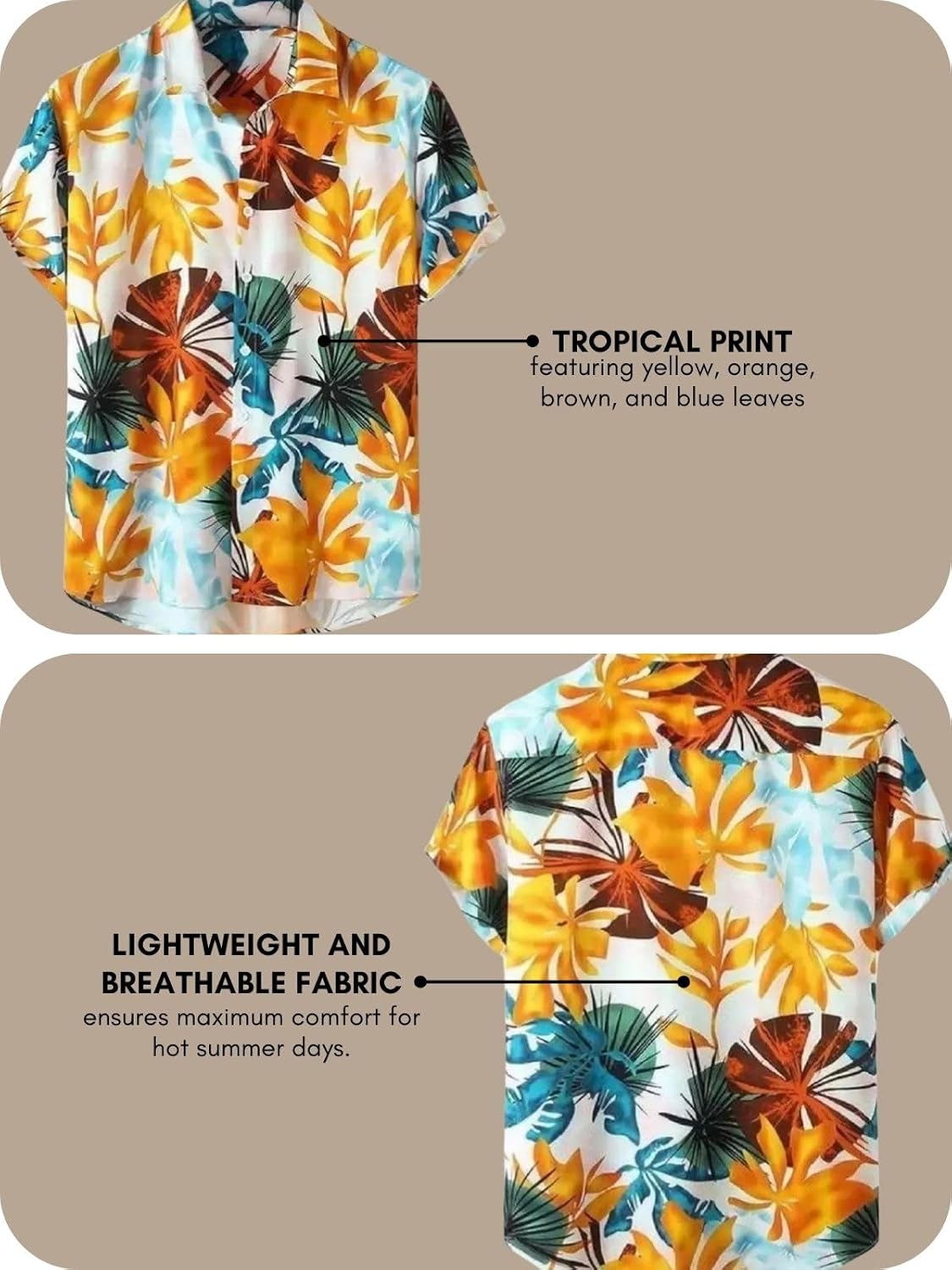 Leriya Fashion Men's Casual Cotton Shirt – Button Down