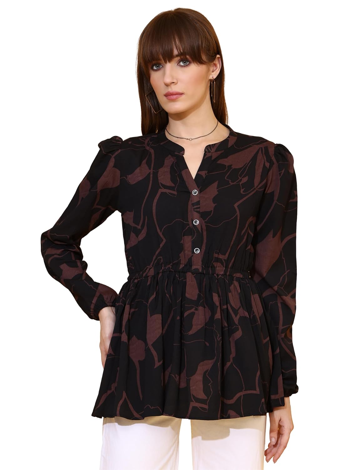 Sheetal Associates Women's Top Shirt Stylish Trendy for Girls | Floral Printed Top | Lightweight Day Comfort