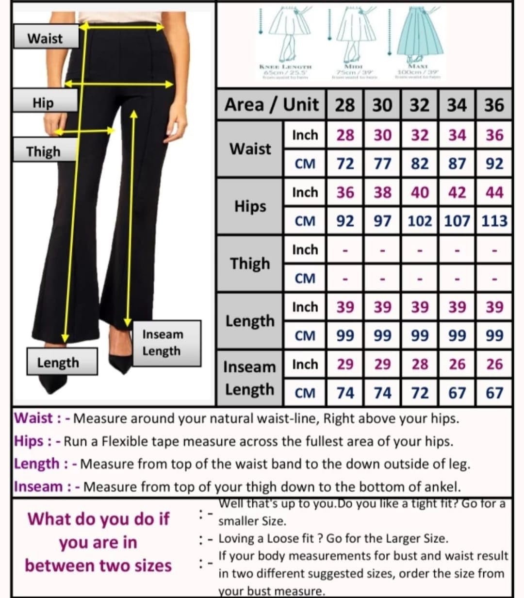 youngfit Women's & Girls High-Waisted Flare Pants