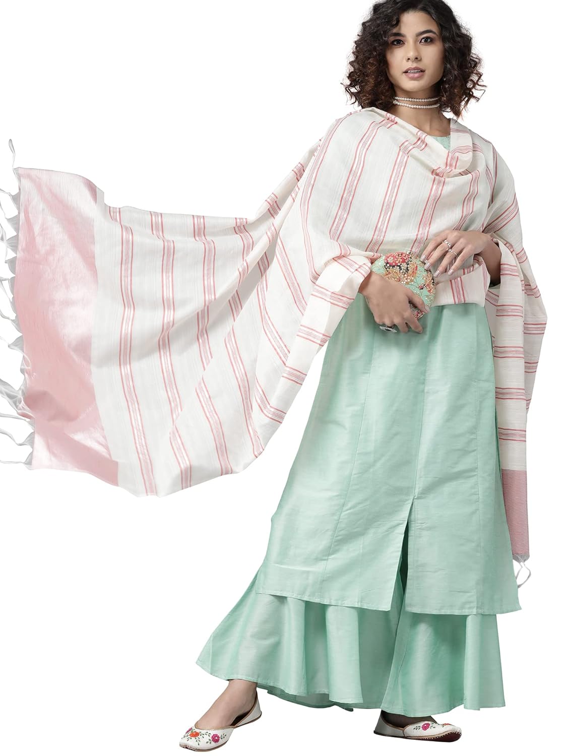 INDO ERA Women's Rayon Woven Design Dupatta