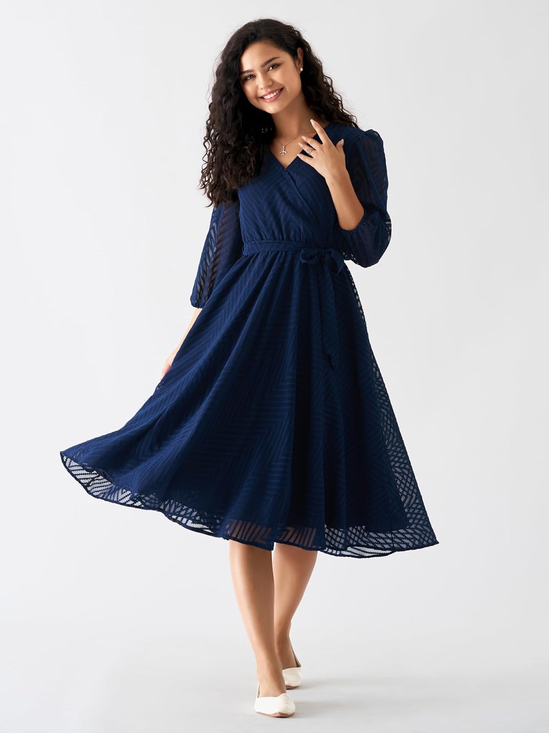 AASK Women Fancy Plain & Solid Designer Dress for Women