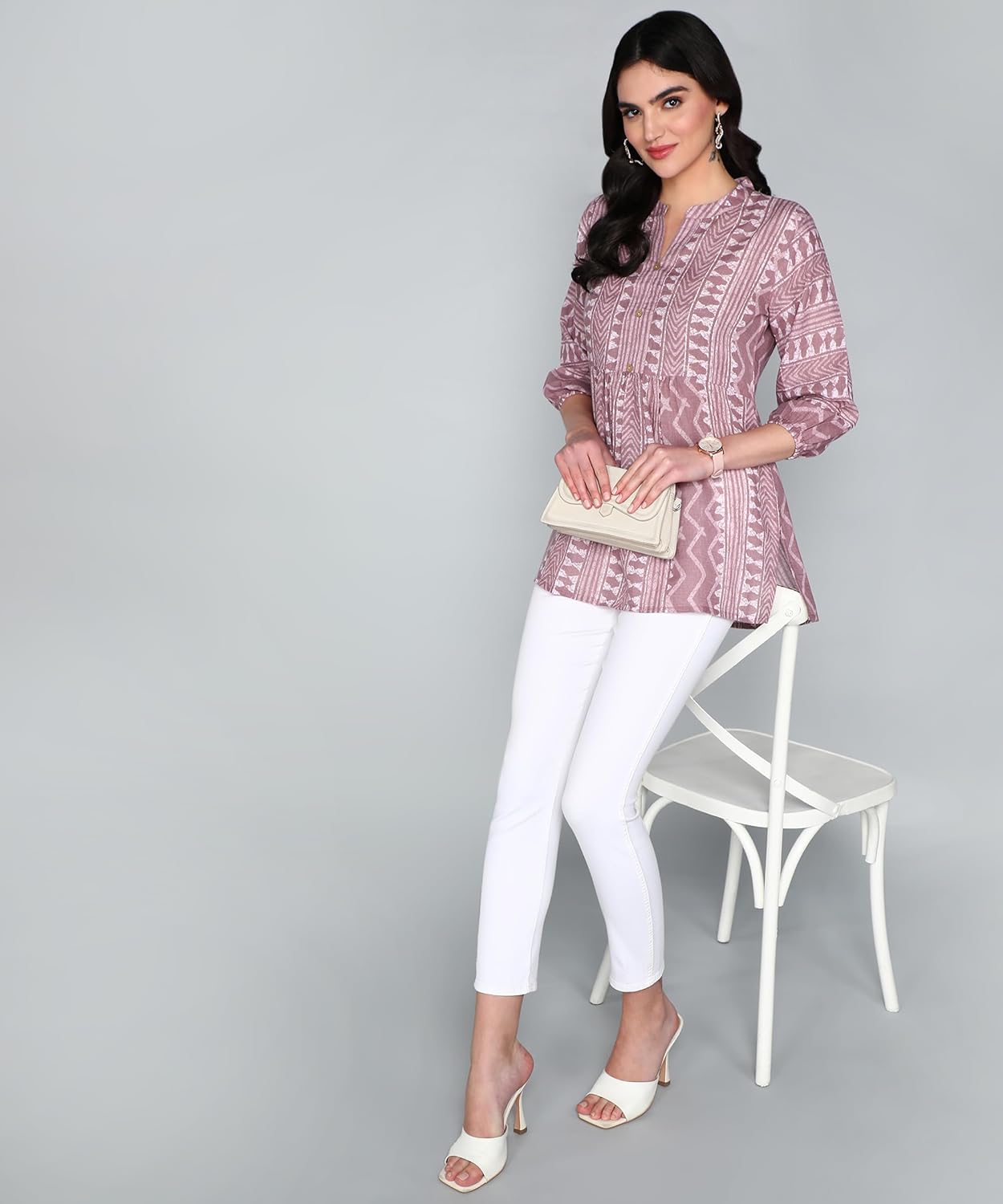 itshe Summer wear Print Cotton Short Kurti for Women