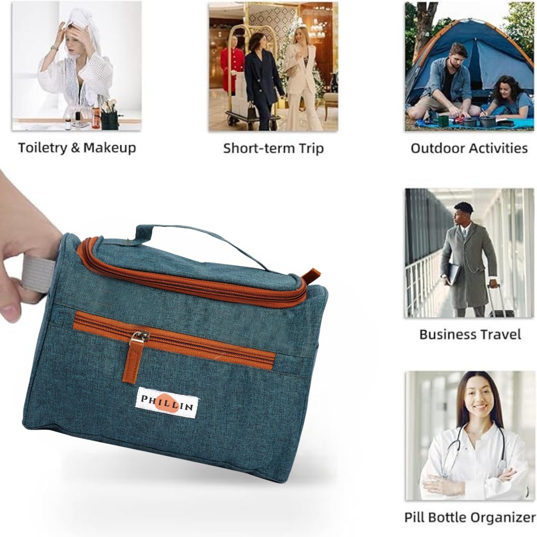 PHILLIN Bag for Men - Water Resistant Travel Pouch