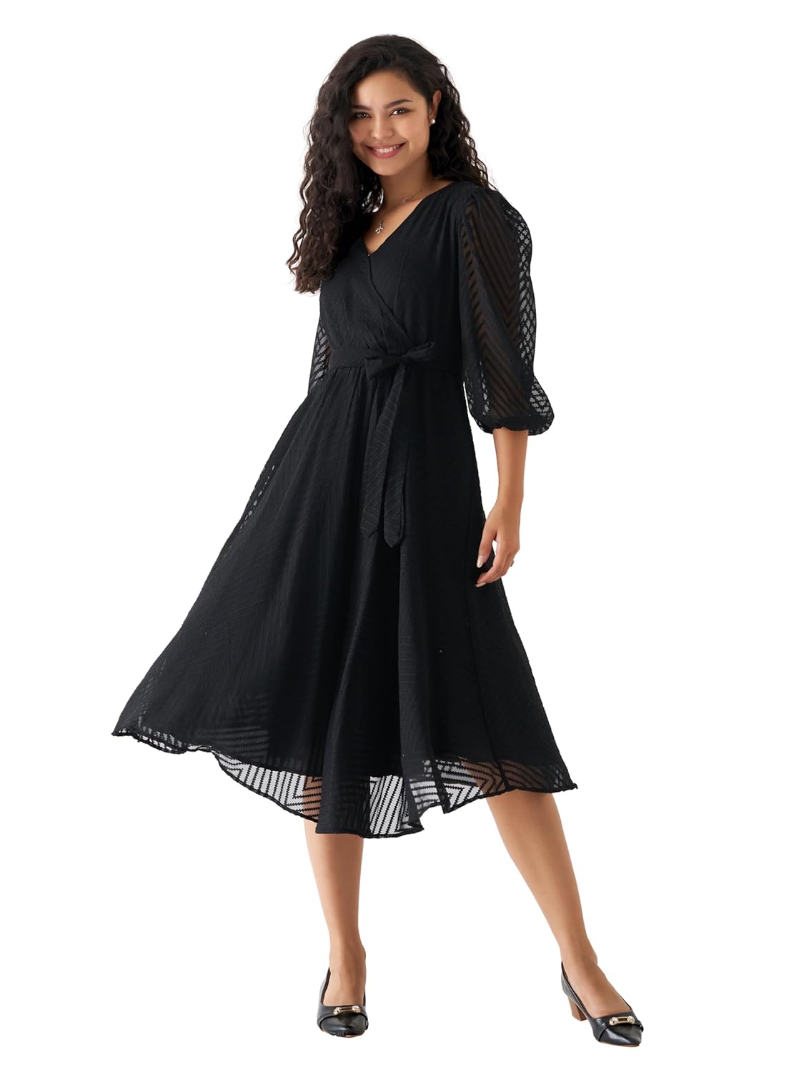 AASK Women Fancy Plain & Solid Designer Dress for Women