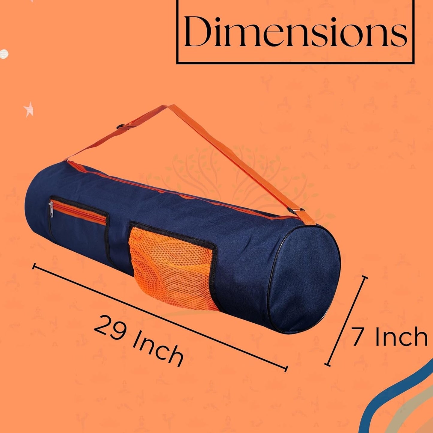 PHILLIN Yoga Mat Cover Bag with Adjustable Shoulder