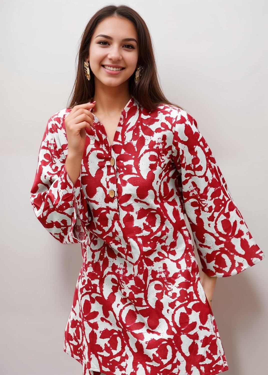 SHIENZY Stylish Printed Cotton Blend Co Ord Set