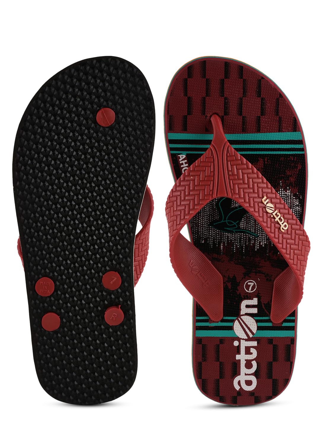 Action Men's Flip Flops Slippers - alphahostel.in
