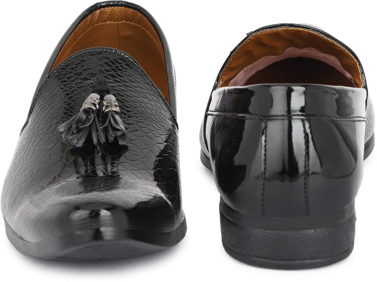 Men Patent Leather Wedding Slip On A009 - alphahostel.in