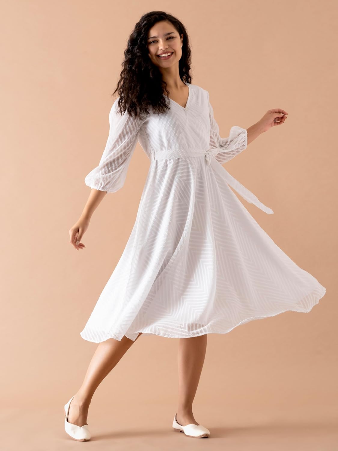 AASK Women Fancy Plain & Solid Designer Dress for Women