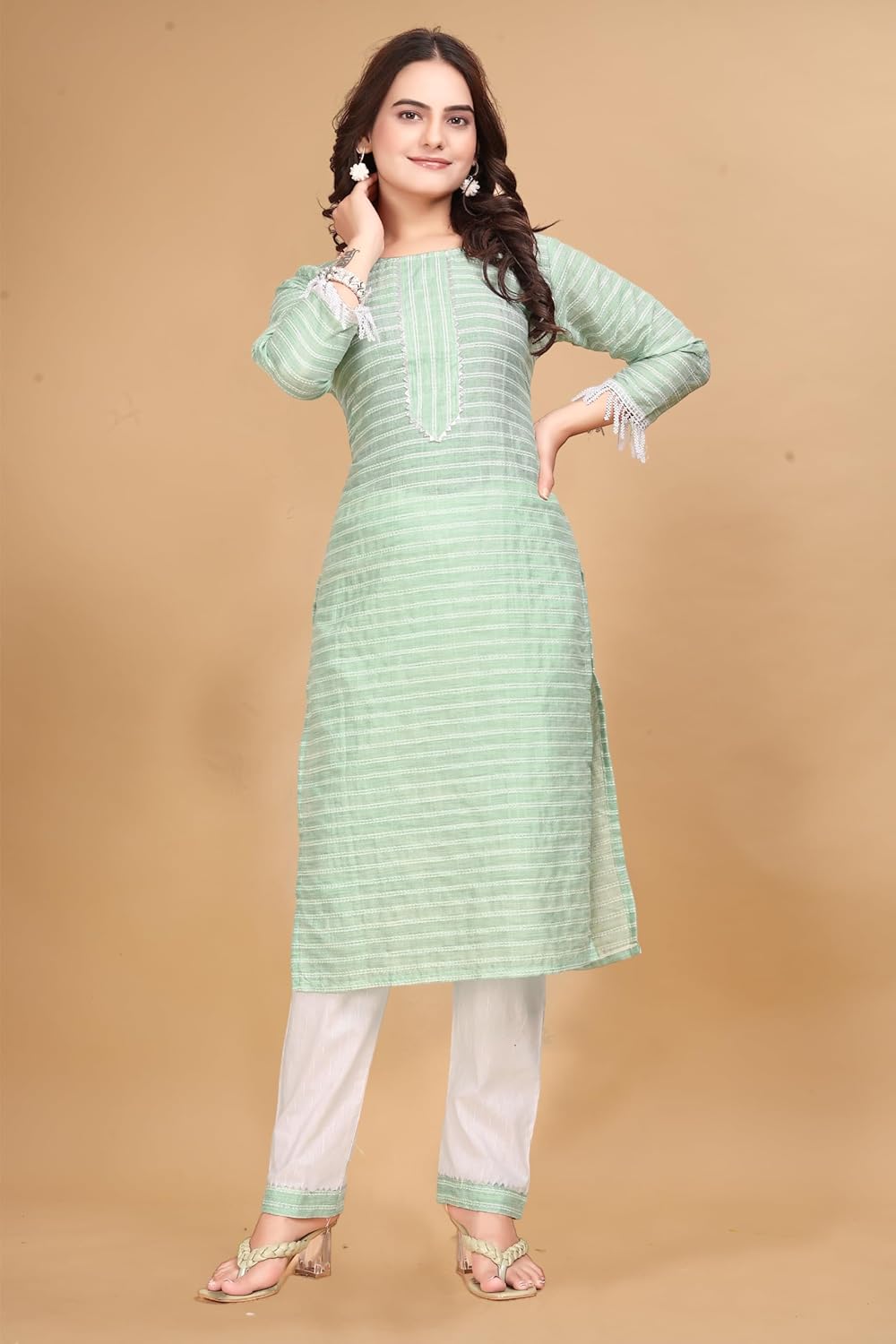 MS VHCK ENTERPRISE Women's Cotton Blend Striped