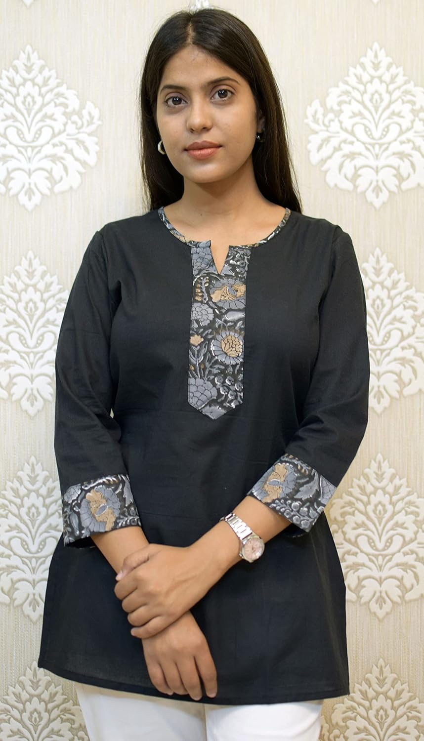 JAIPUR HAND BLOCK Women's Cotton Top |Tunic