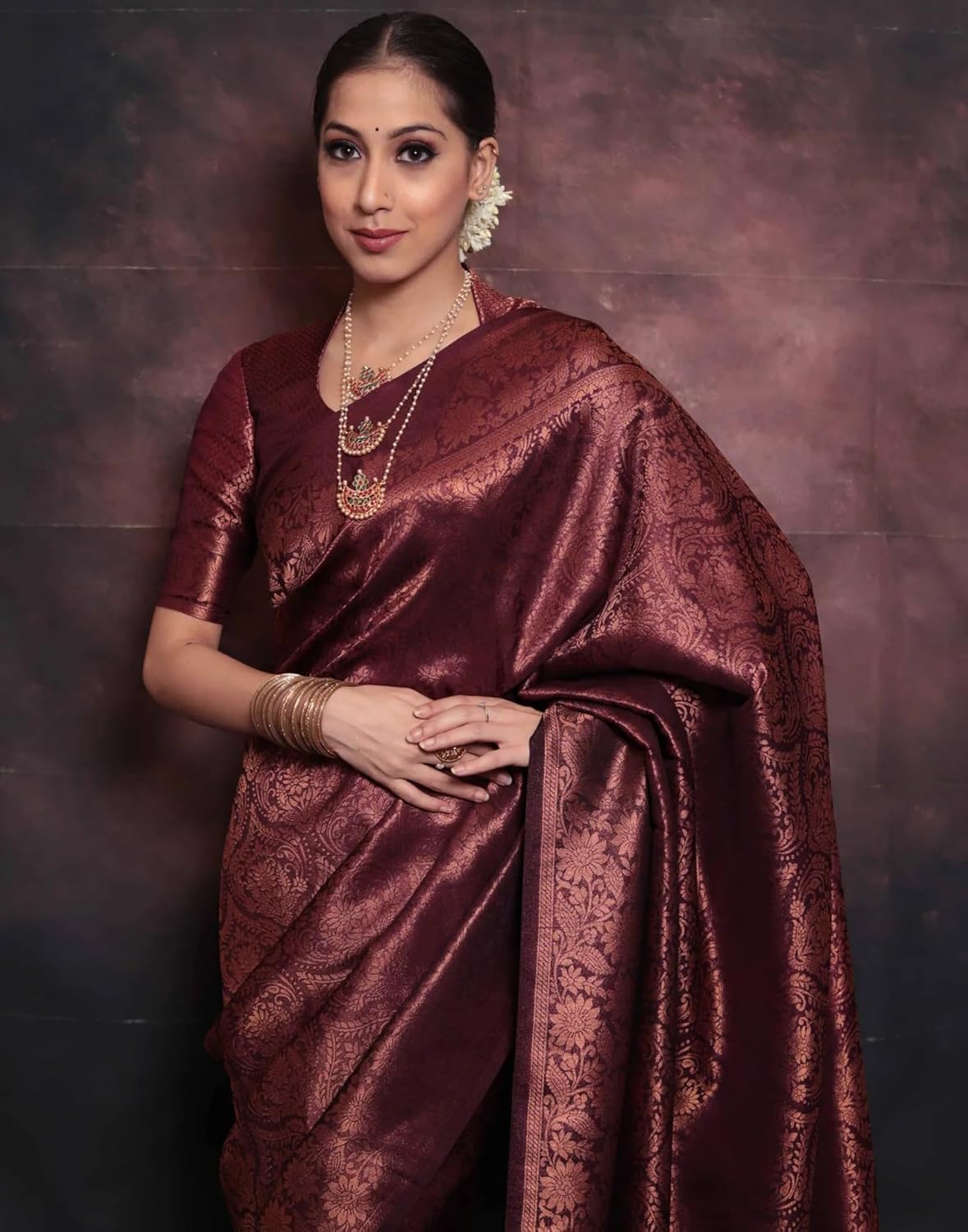 Women's Kanjivaram Soft Silk Blouse Piece For Wedding