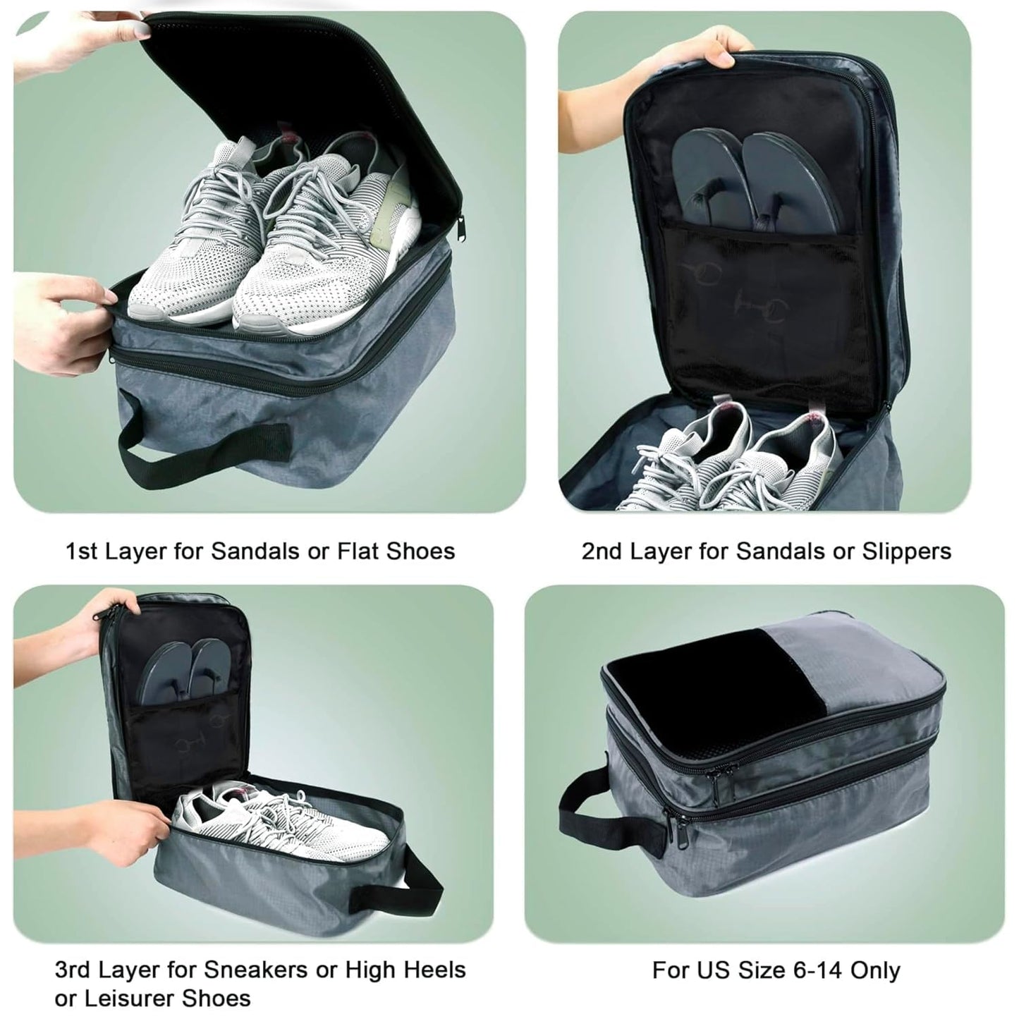 Storite 14 Inch Travel Shoe Bag,Cover,Pouches