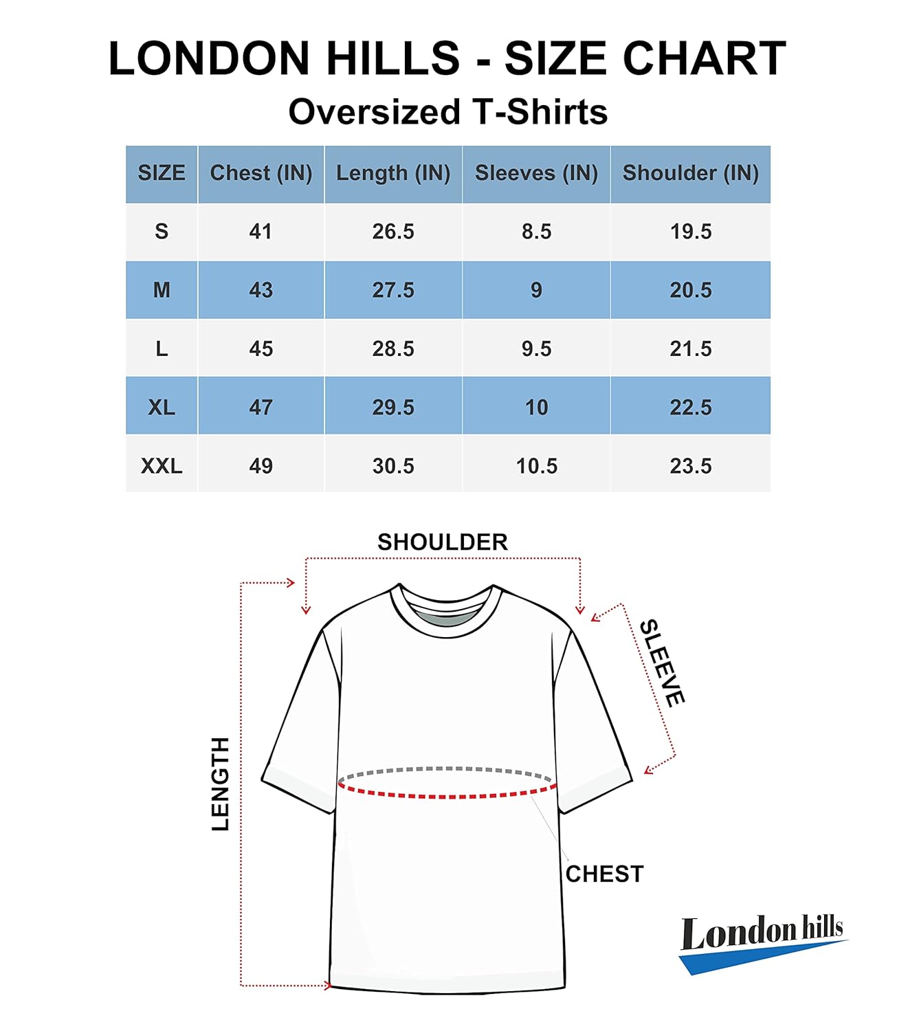 London Hills Men's Cotton Oversized Fit Casual Printed