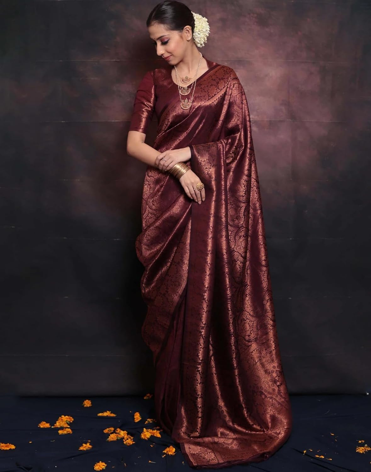 Women's Kanjivaram Soft Silk Blouse Piece For Wedding