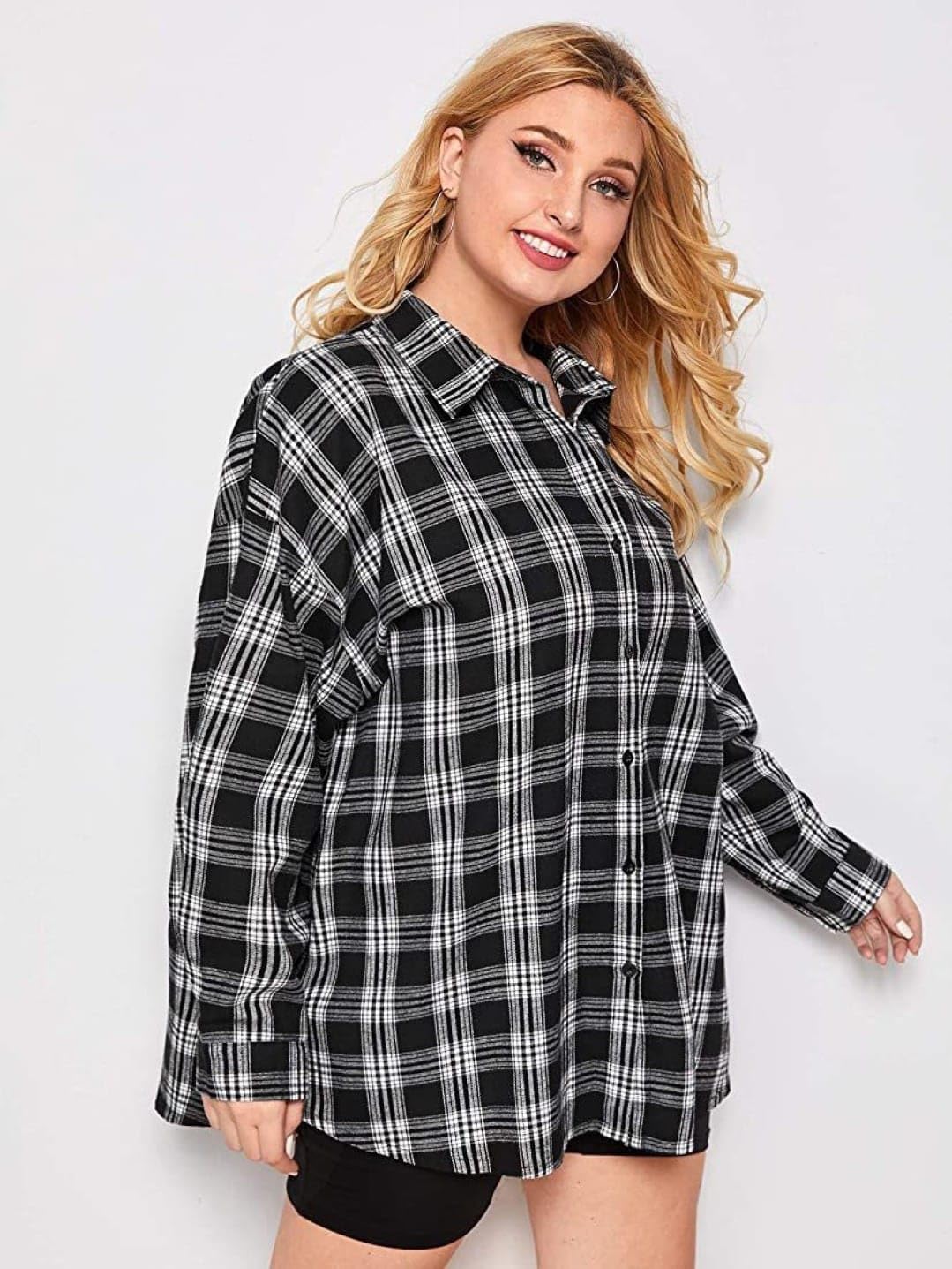 UNIQUE GOODS HAVEN Plus Size Women’s Checkered