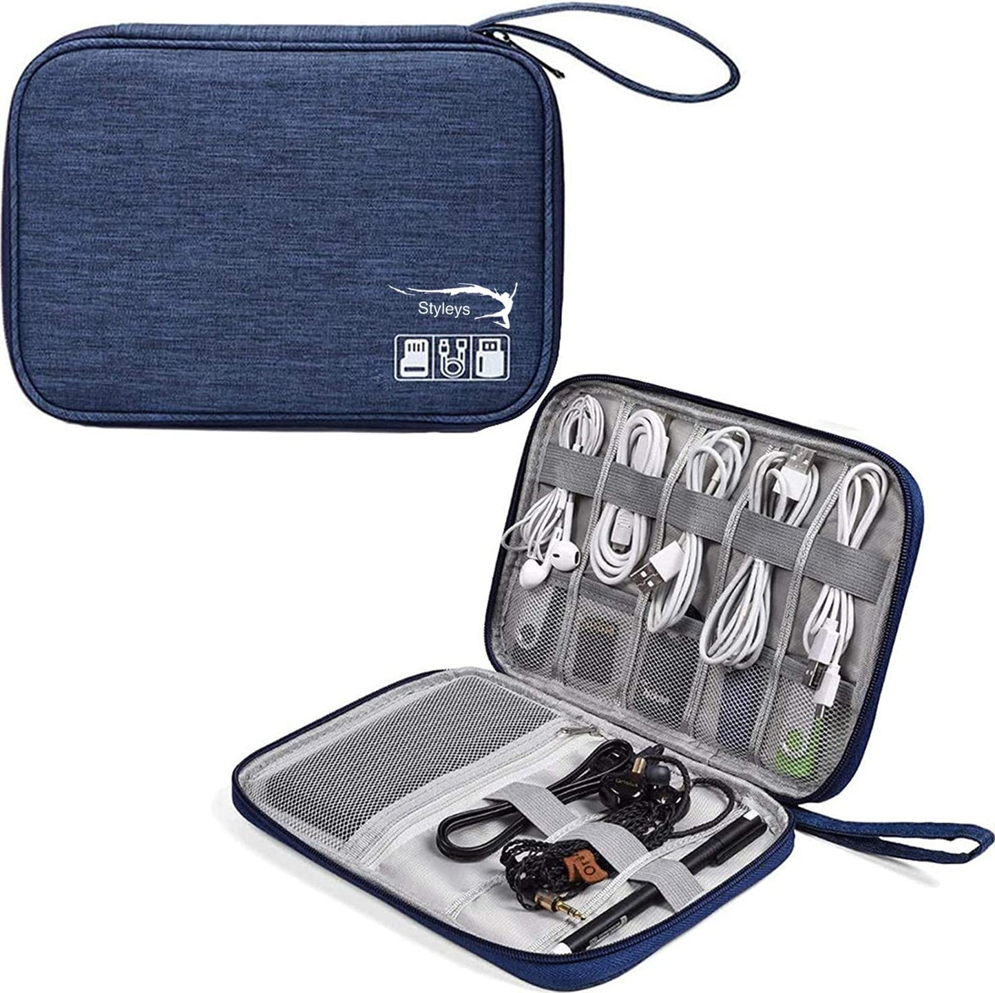 Electronics Organizer Bag Waterproof Carrying Pouch