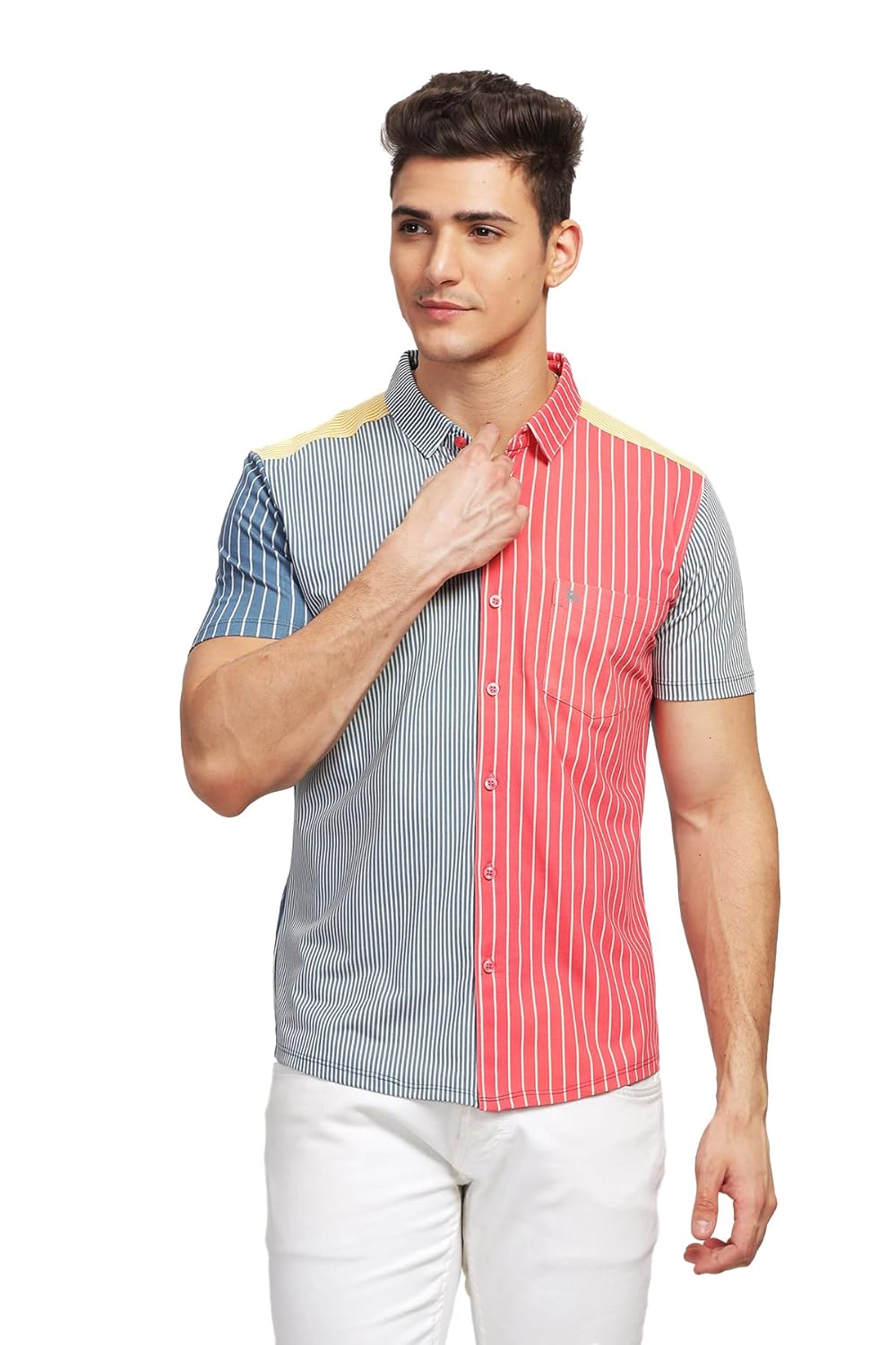 BULLMER Trendy Regular Fit Printed Causal Shirt for Men
