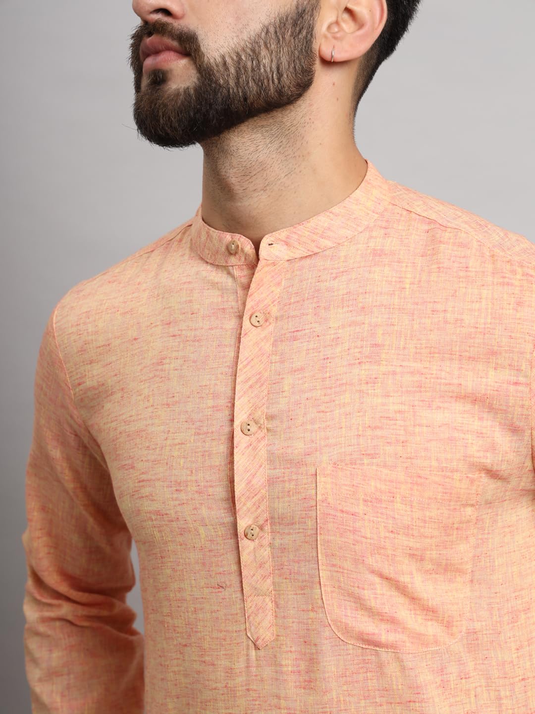LATEST CHIKAN Men's Cotton Regular Textured