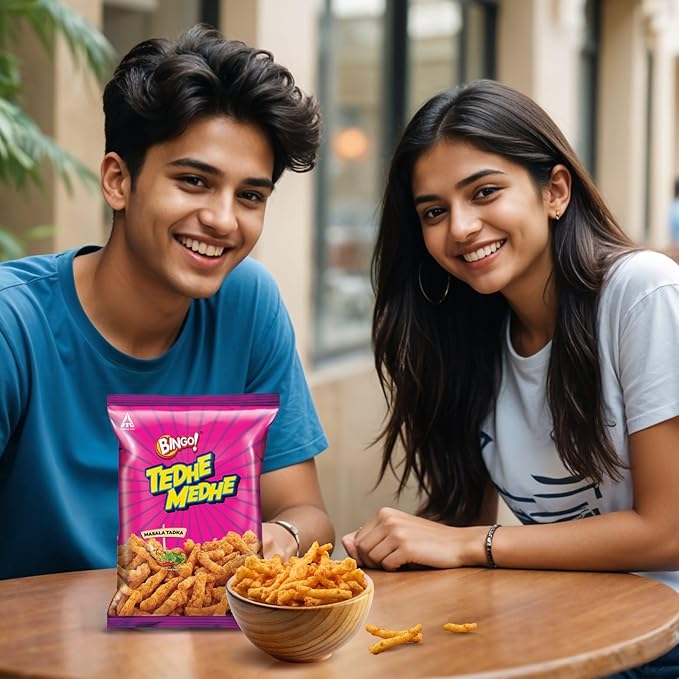 Bingo! Tedhe Medhe - Masala Tadka COMBO PACK (pack of 2)