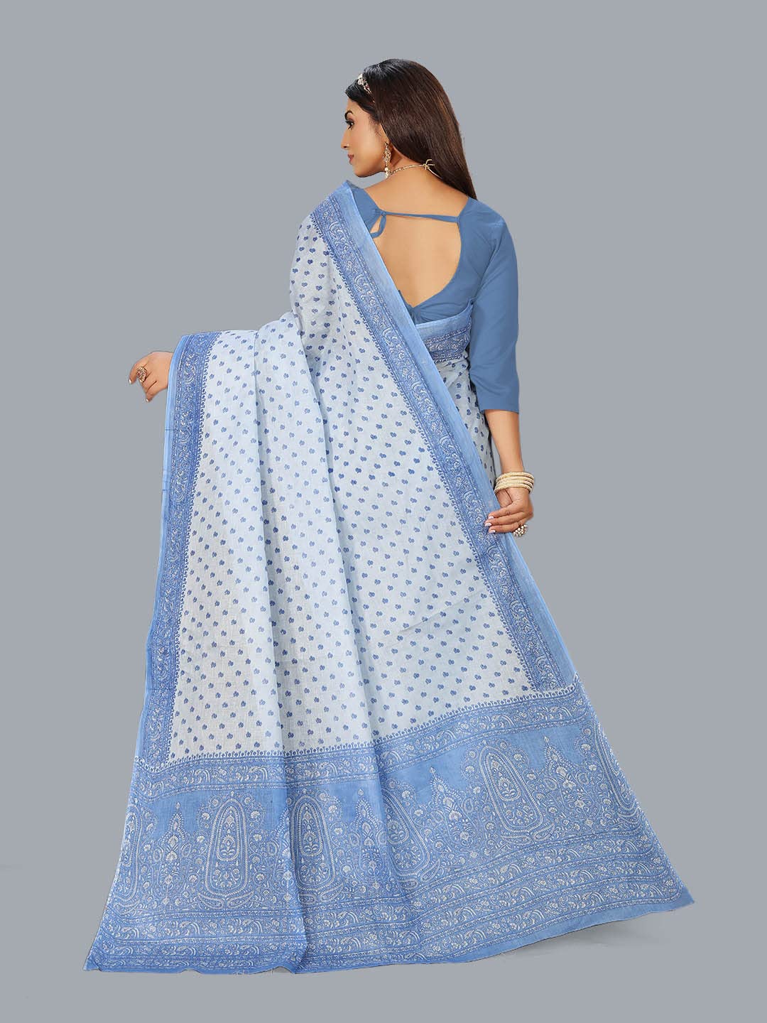 Pure Cotton Saree for Women without Blouse Piece