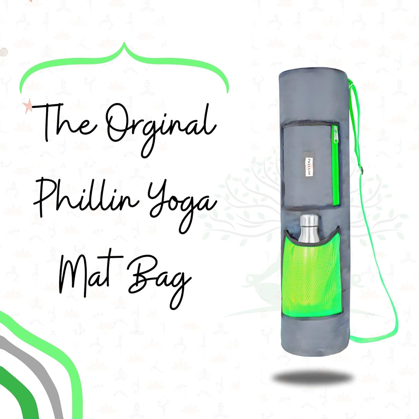 PHILLIN Yoga Mat Cover Bag with Adjustable Shoulder