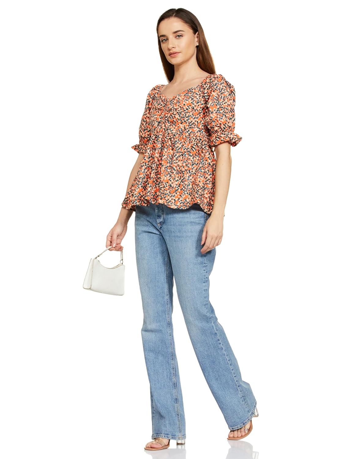Symbol Women's Cotton Puff Sleeves