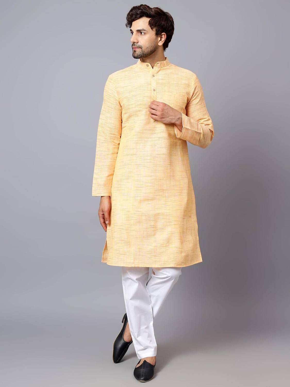 LATEST CHIKAN Men's Cotton Regular Kurta