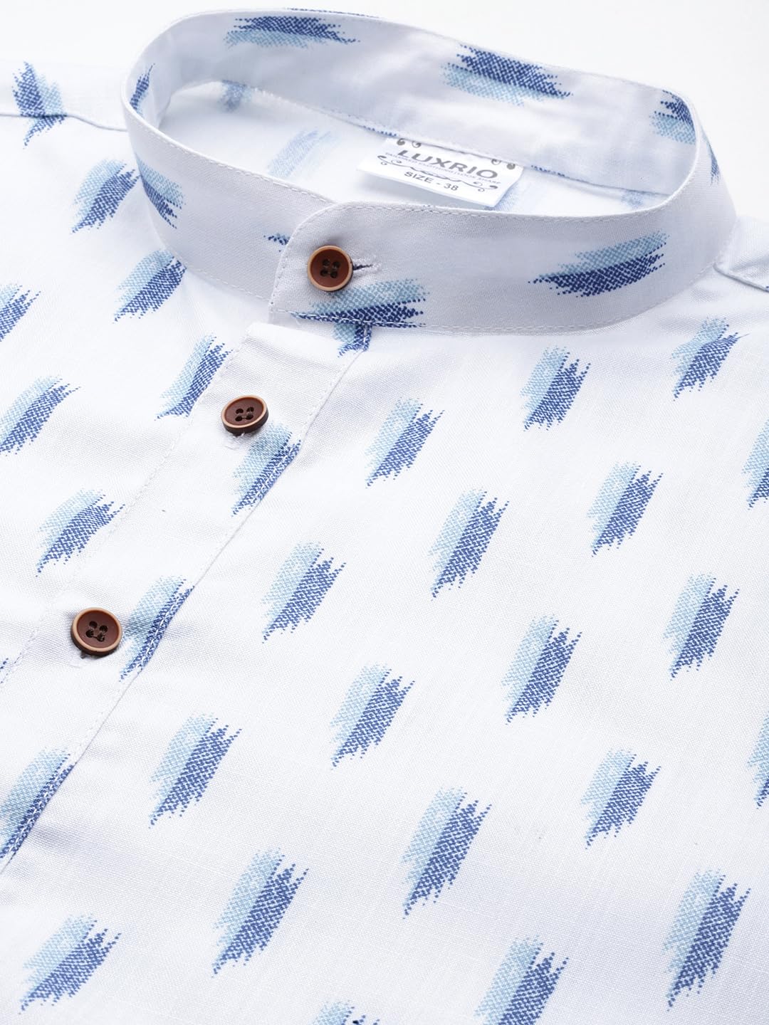 Luxrio Kurta for Men Cotton Blend Printed Regular Fit