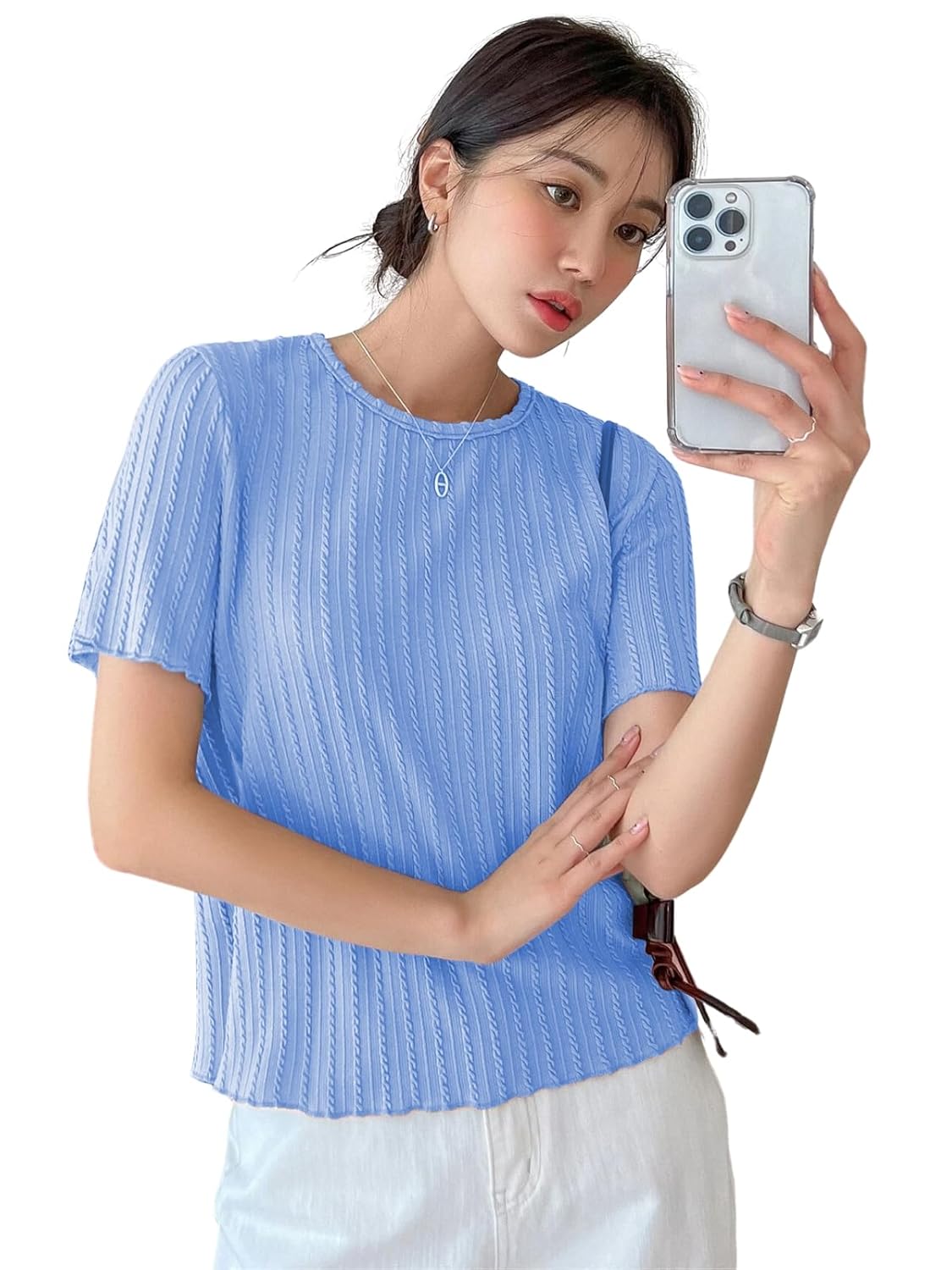 GRECIILOOKS Women’s Fashion Tops – Crop Top, Loose Fit Oversized Shirts & Stylish Korean Tank Tops for Summer Wear (Available in Plus Size and Combo Pack of 2)