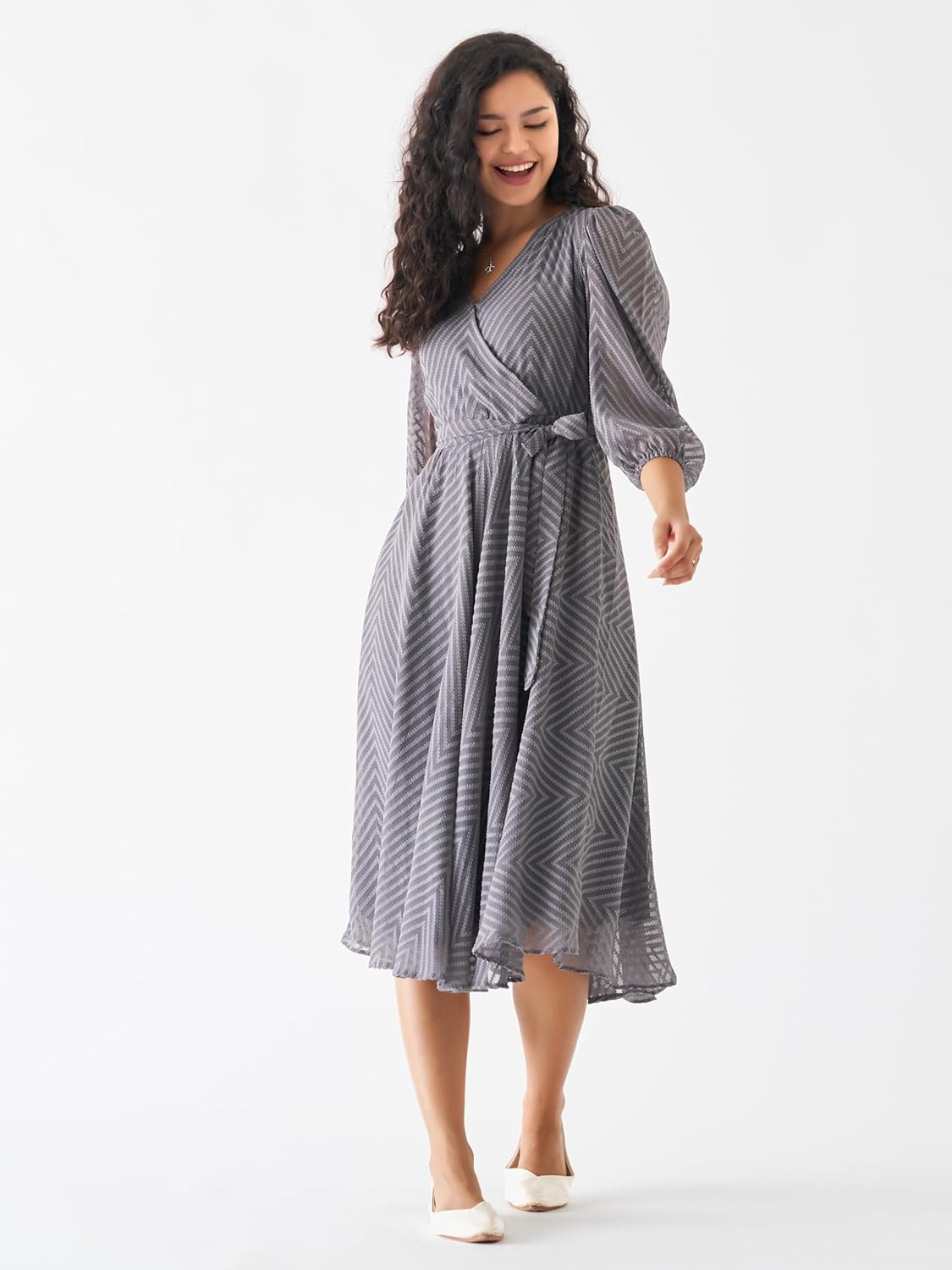 AASK Women Fancy Plain & Solid Designer Dress for Women