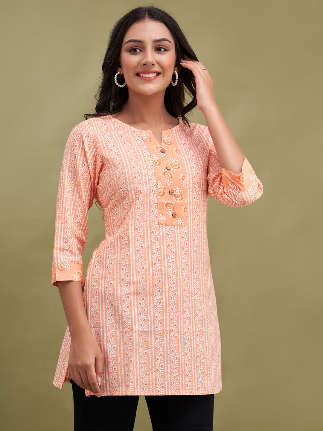 Women Cotton Printed Short Kurti | Short Kurti