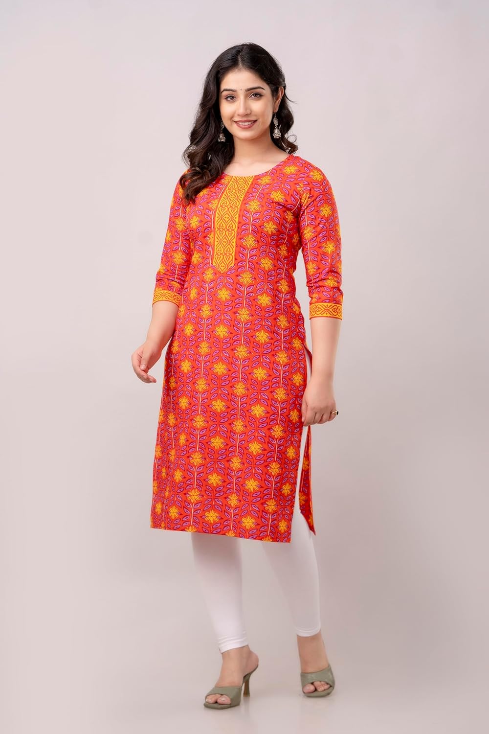 Vnyashri Cotton Straight Kurta for Women