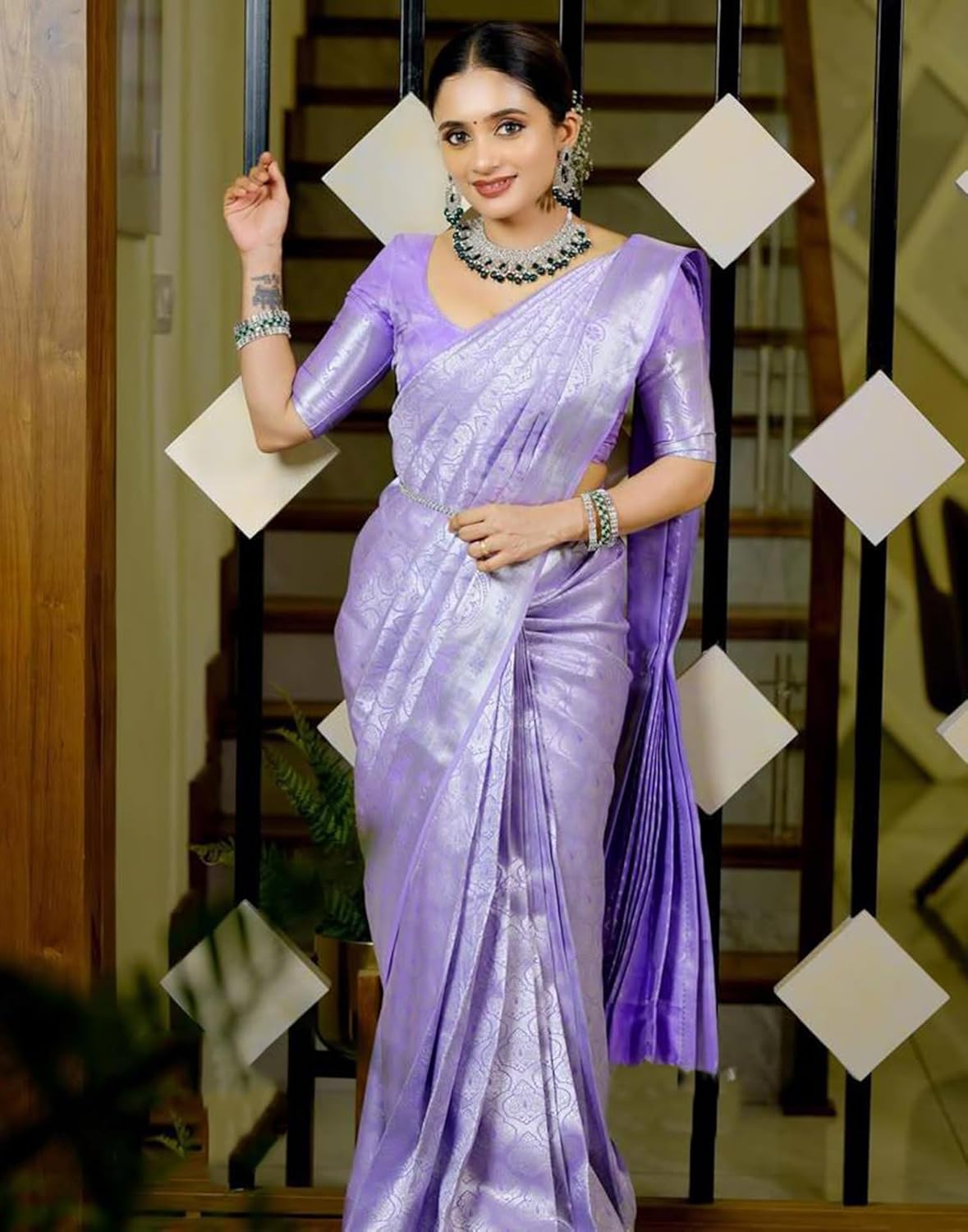 Women's Kanjivaram Soft Silk Blouse Piece For Wedding