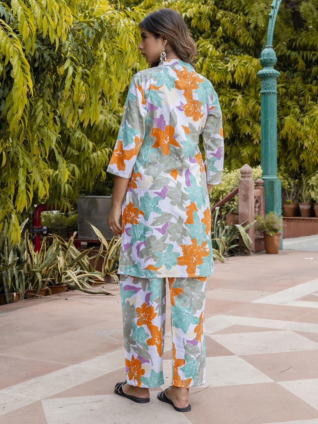 VredeVogel Cotton Blend Kurta Set for Women