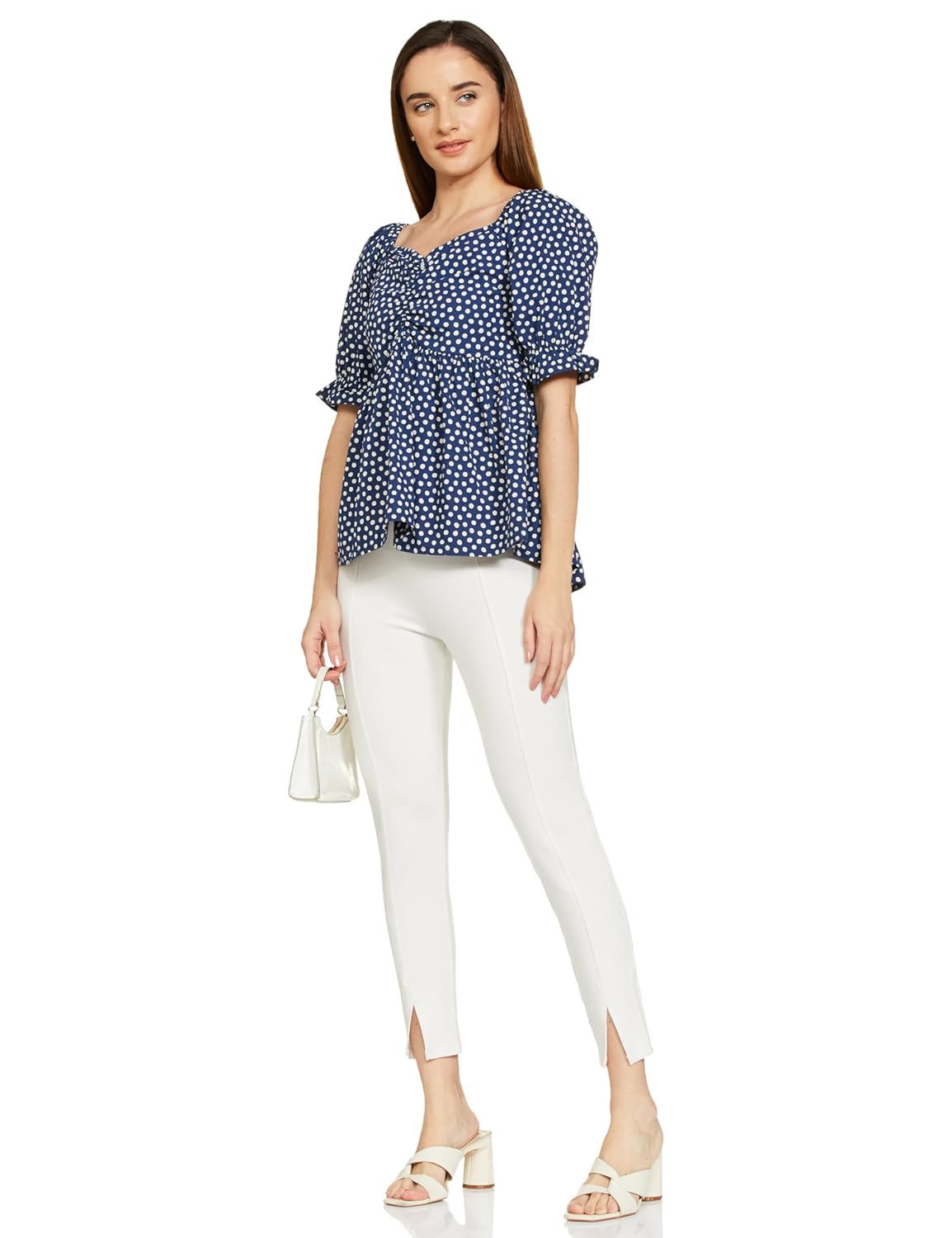 Symbol Women's Cotton Puff Sleeves