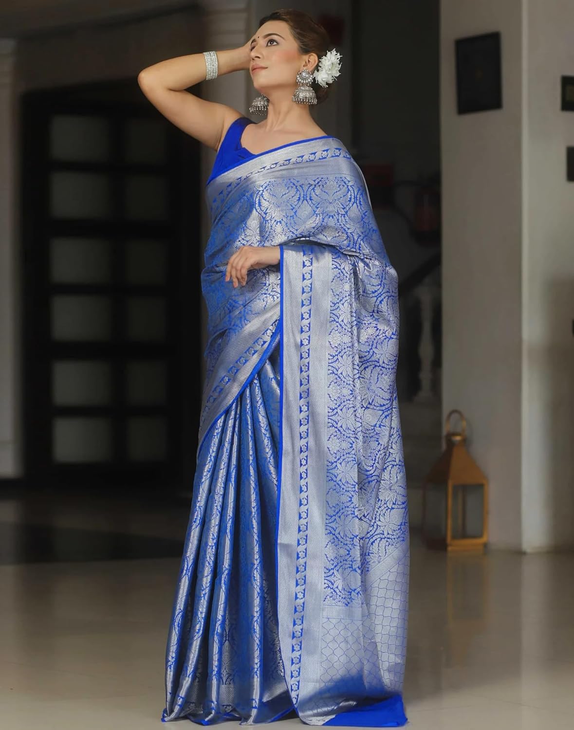 Women's Kanjivaram Soft Silk Blouse Piece For Wedding