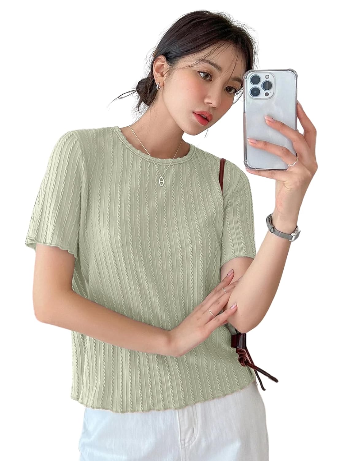 GRECIILOOKS Women’s Fashion Tops – Crop Top, Loose Fit Oversized Shirts & Stylish Korean Tank Tops for Summer Wear (Available in Plus Size and Combo Pack of 2)