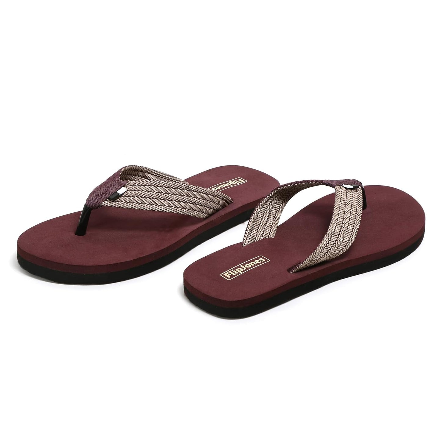 Comfort Flip Flops with Herringbone Pattern, Niwar Straps - alphahostel.in