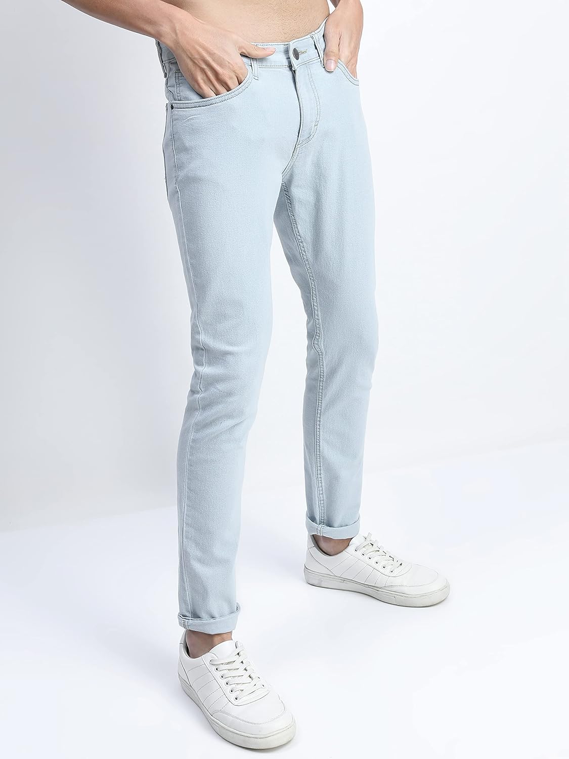 KETCH Men's Slim Fit Mid Rise Jeans (Stretchable)