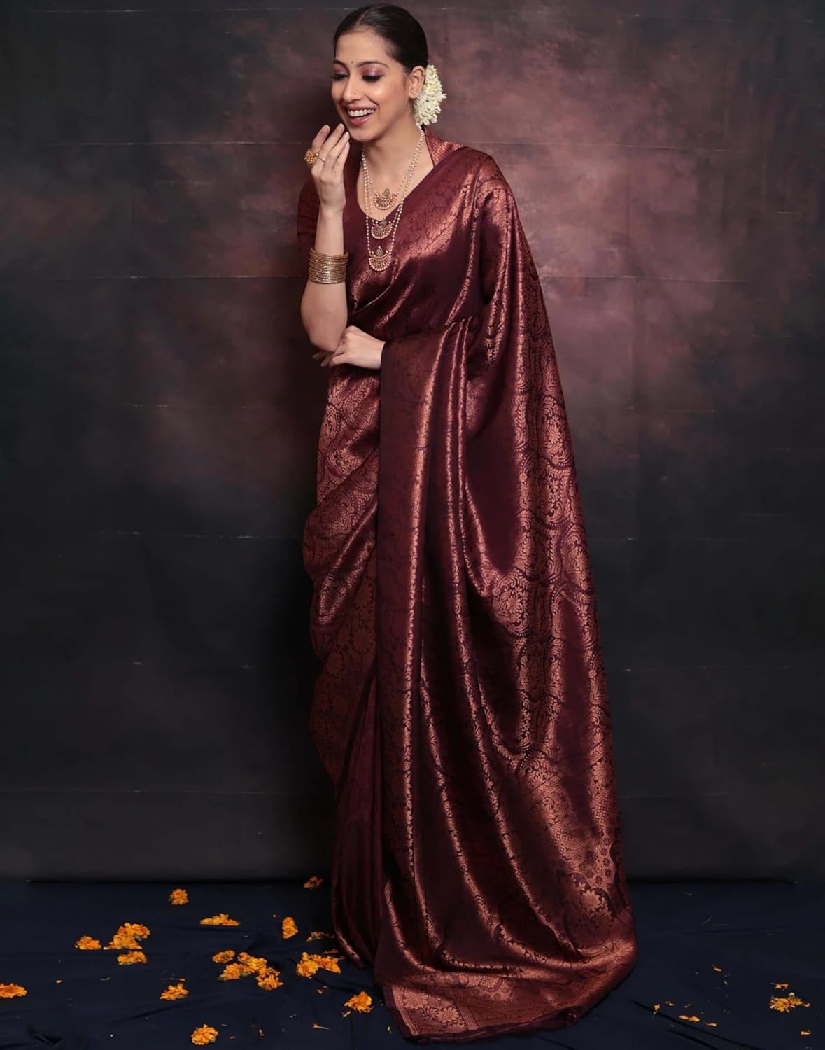 Women's Kanjivaram Soft Silk Blouse Piece For Wedding