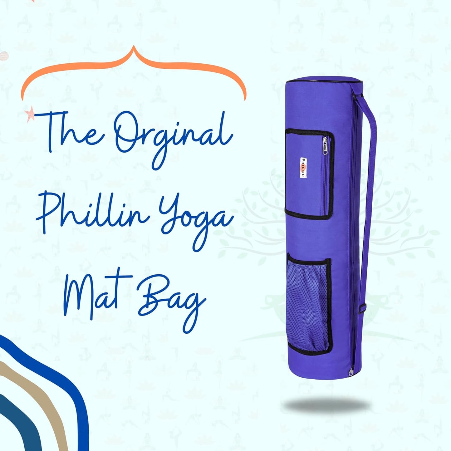 PHILLIN Yoga Mat Cover Bag with Adjustable Shoulder