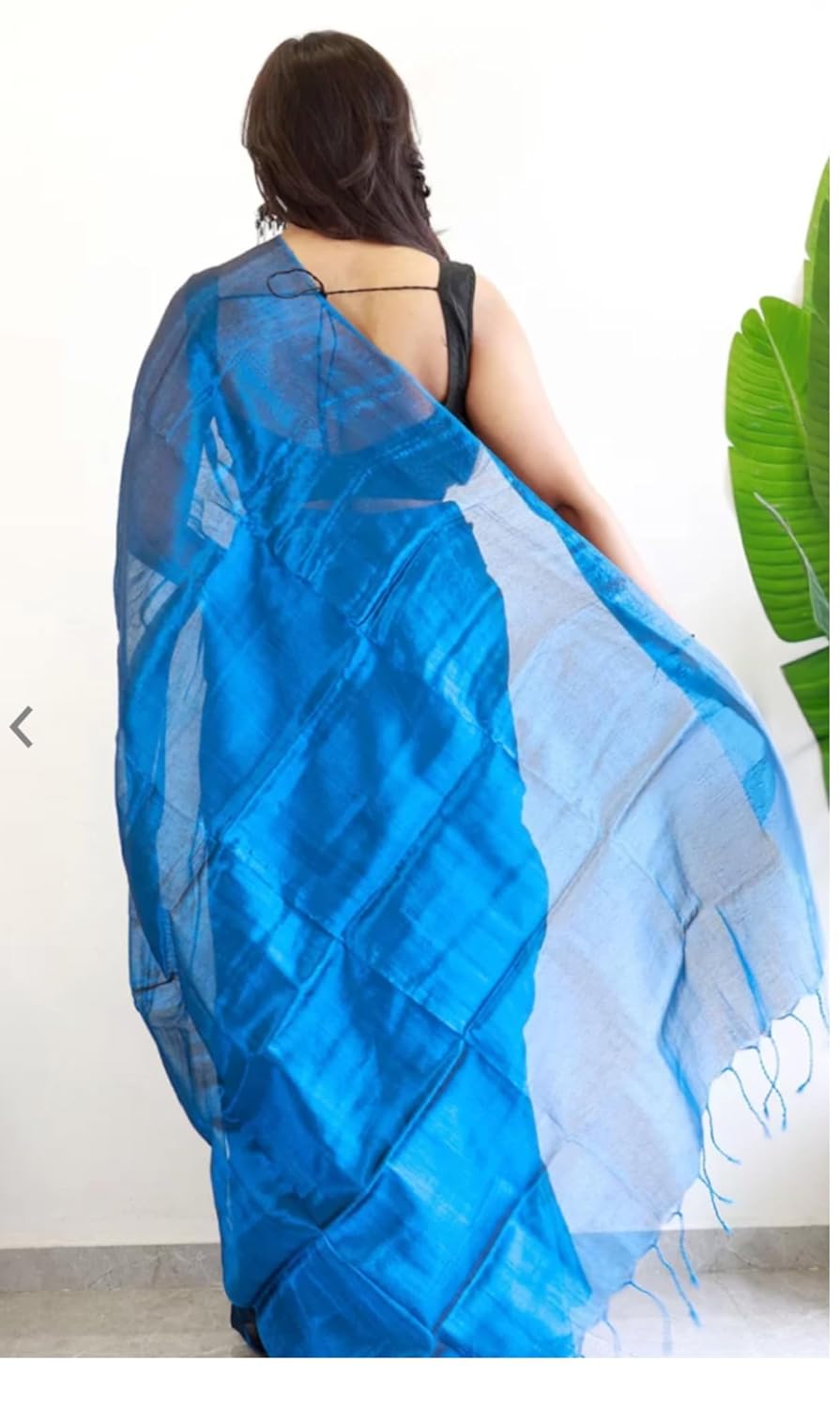 Rainbow Clothing,Womens Soft Tissue Silk Solid Saree